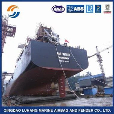 উচ্চমানের 1.5 এমএক্স 20 এম ভারি ডুয়ার্ট মেরিন এয়ারব্যাগে জাহাজ ও নৌকা জন্য লঞ্চ / উত্তোলন / ল্যান্ডিং